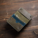 Noirandco Hercules Trucker Wallet Zengin Tasarım olive petrol Pueblo Deri görseli